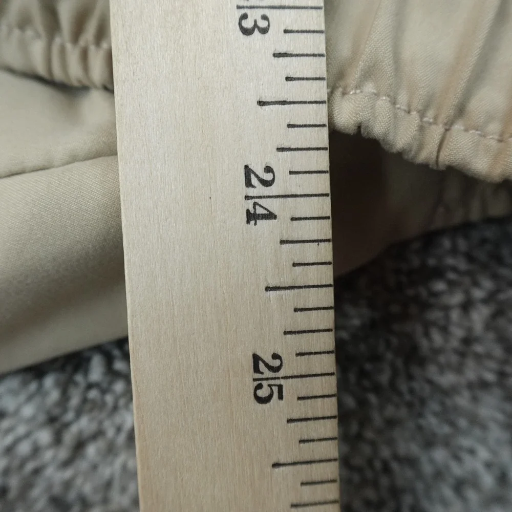 VTG Tommy Hilfiger Jacket Mens L Beige Tan Full Zip Bi Swing Harrington Coat Y2K